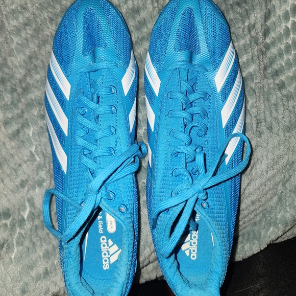 ❤️Adidas Blue Sporty Athletic Spiked Cleats☆ - Picture 4 of 5